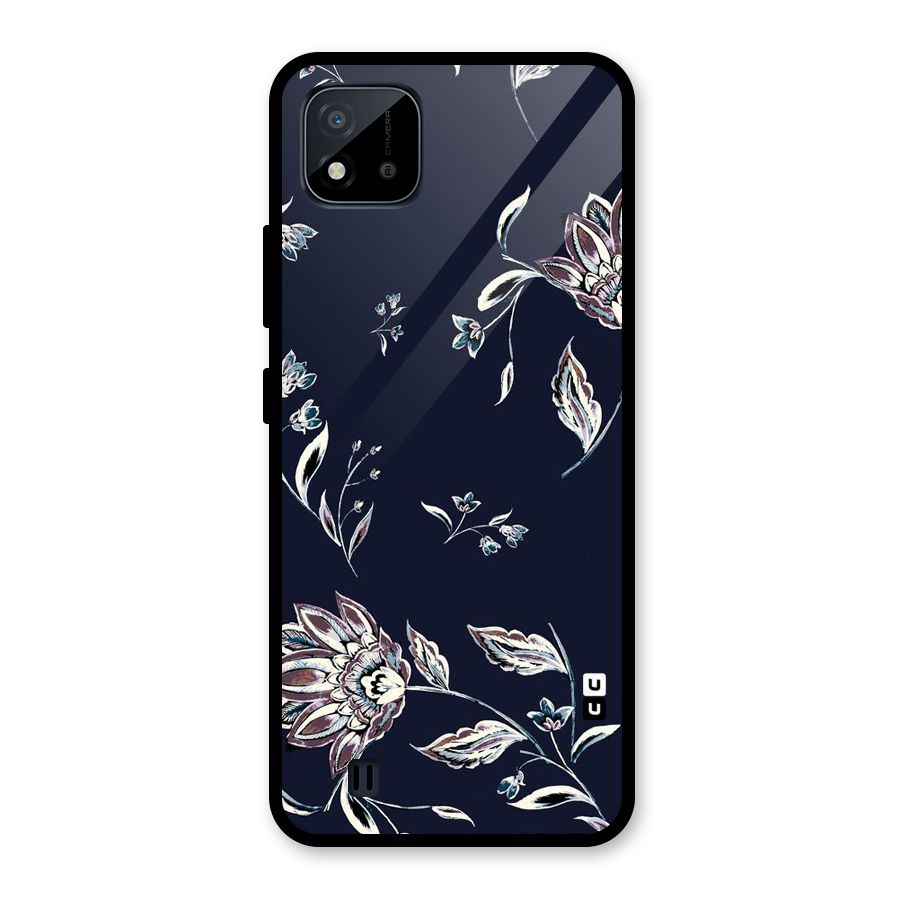 Dark Petals Glass Back Case for Realme C11 2021