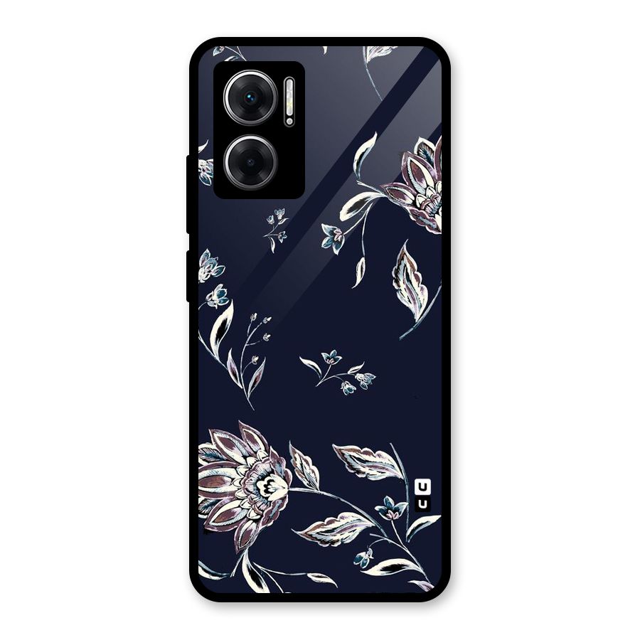 Dark Petals Glass Back Case for Redmi 11 Prime 5G