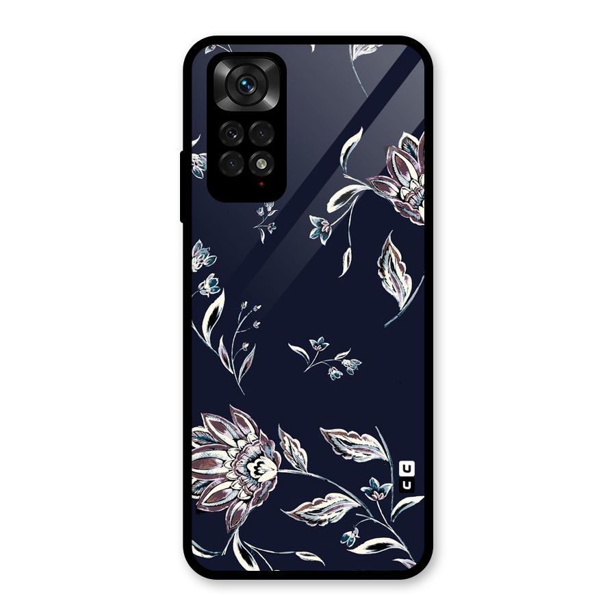 Dark Petals Glass Back Case for Redmi Note 11S