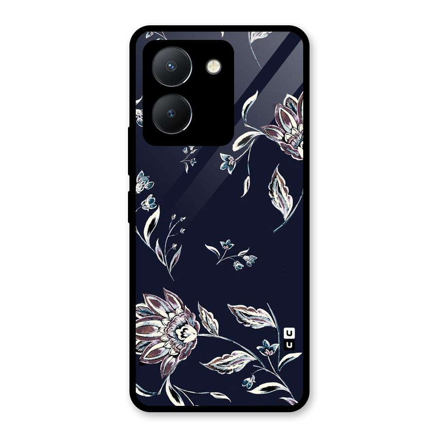 Dark Petals Glass Back Case for Vivo Y36