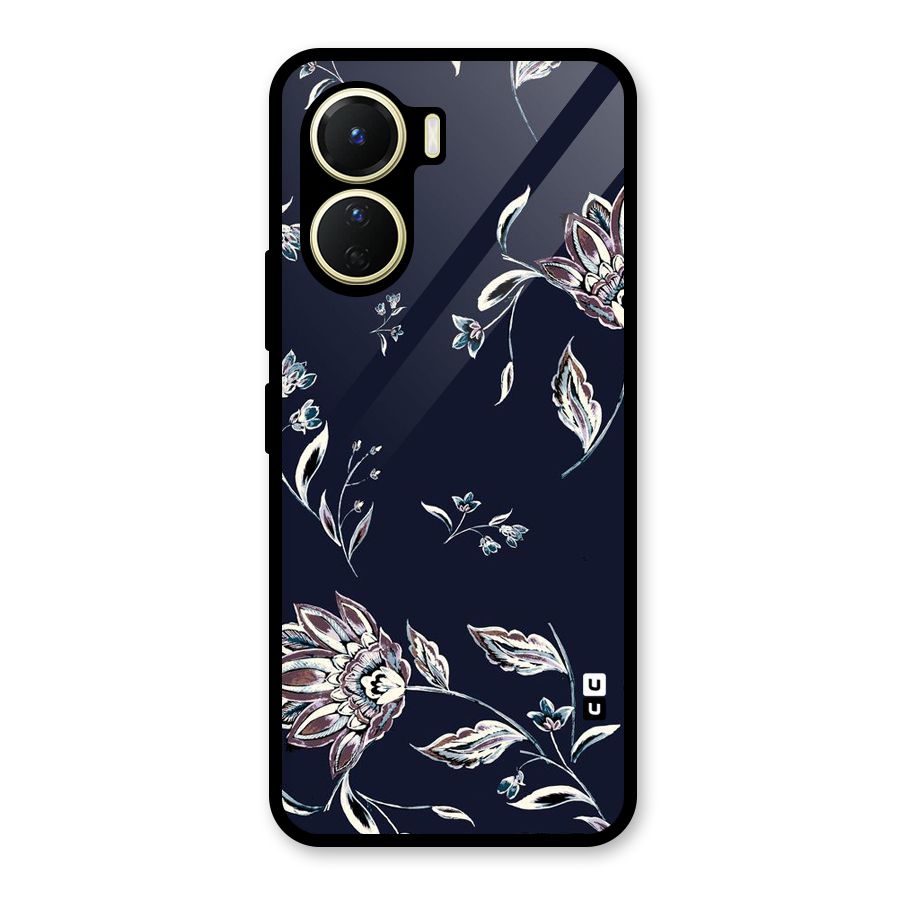 Dark Petals Glass Back Case for Vivo Y56