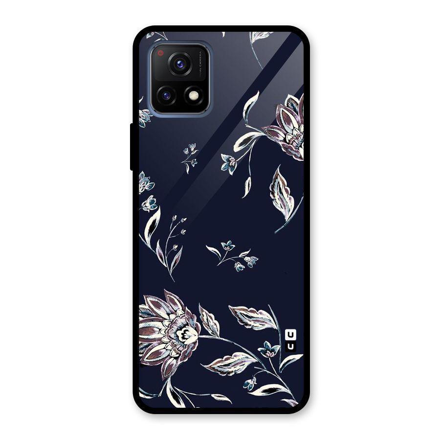 Dark Petals Glass Back Case for Vivo Y72 5G