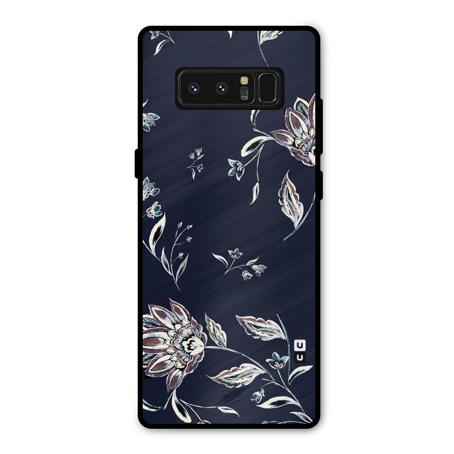 Dark Petals Metal Back Case for Galaxy Note 8