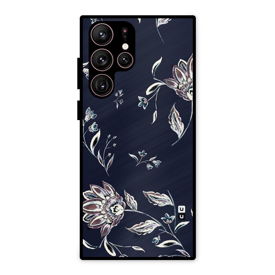 Dark Petals Metal Back Case for Galaxy S22 Ultra 5G