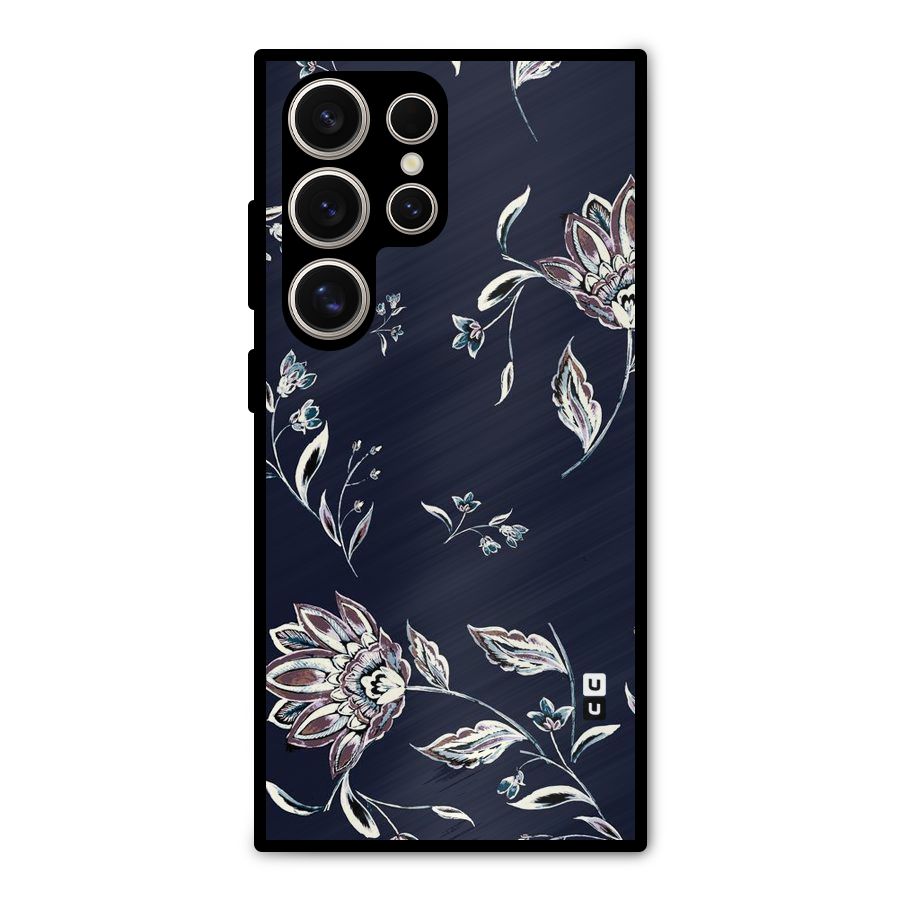 Dark Petals Metal Back Case for Galaxy S24 Ultra