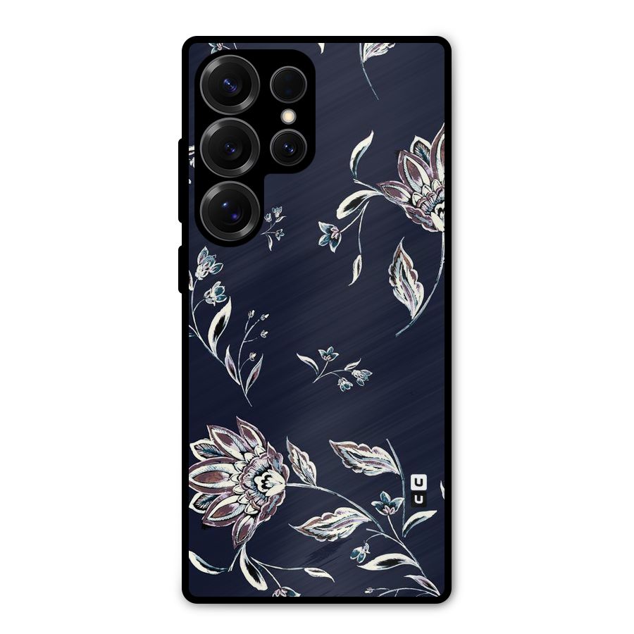 Dark Petals Metal Back Case for Galaxy S25 Ultra