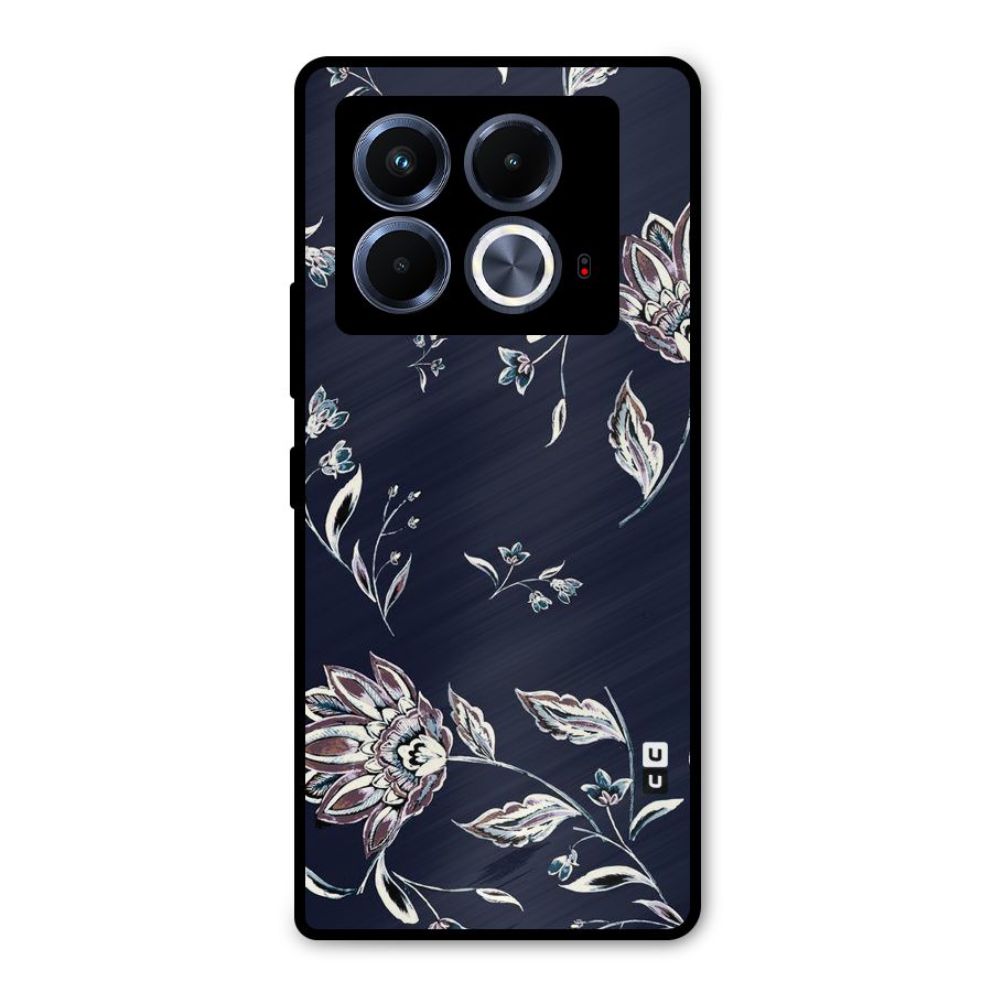 Dark Petals Metal Back Case for Infinix Note 40 5G