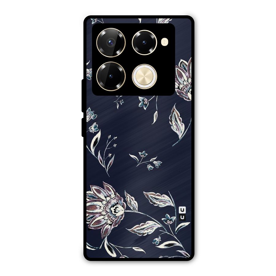 Dark Petals Metal Back Case for Infinix Note 40 Pro Plus