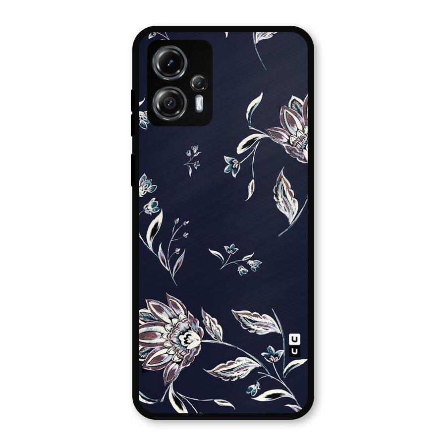 Dark Petals Metal Back Case for Moto G13