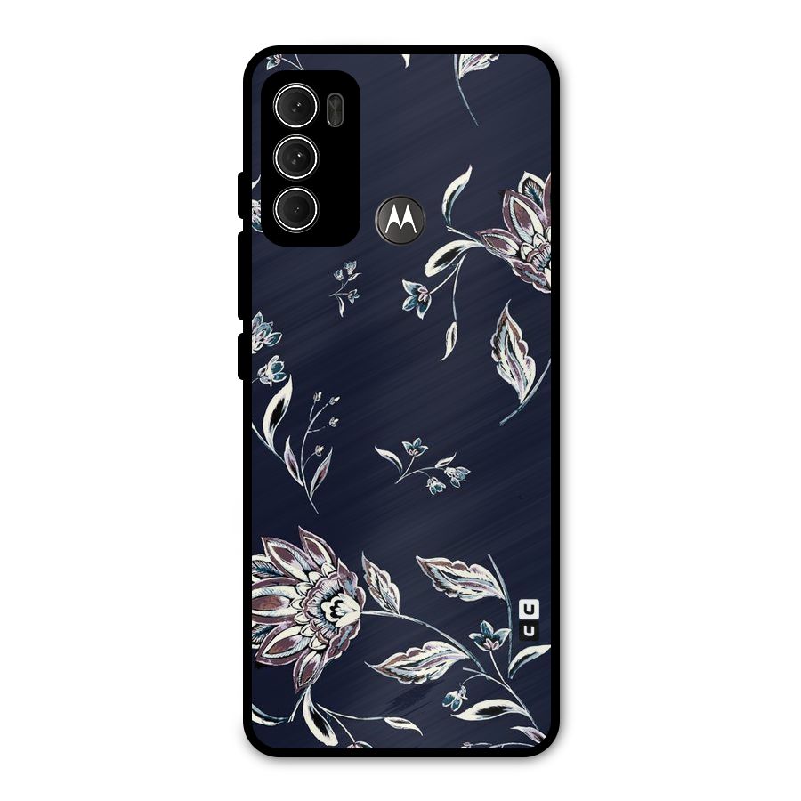 Dark Petals Metal Back Case for Moto G60