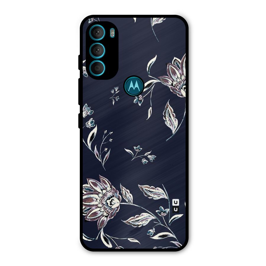 Dark Petals Metal Back Case for Moto G71 5G
