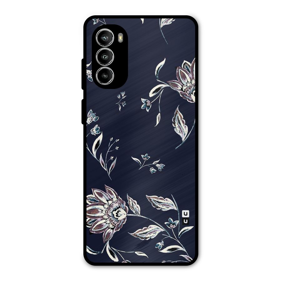 Dark Petals Metal Back Case for Moto G82