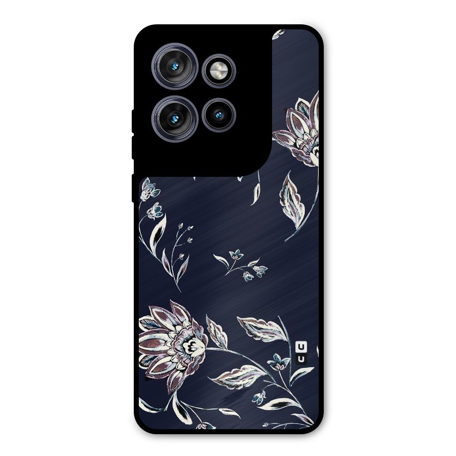 Dark Petals Metal Back Case for Motorola Edge 50 Neo