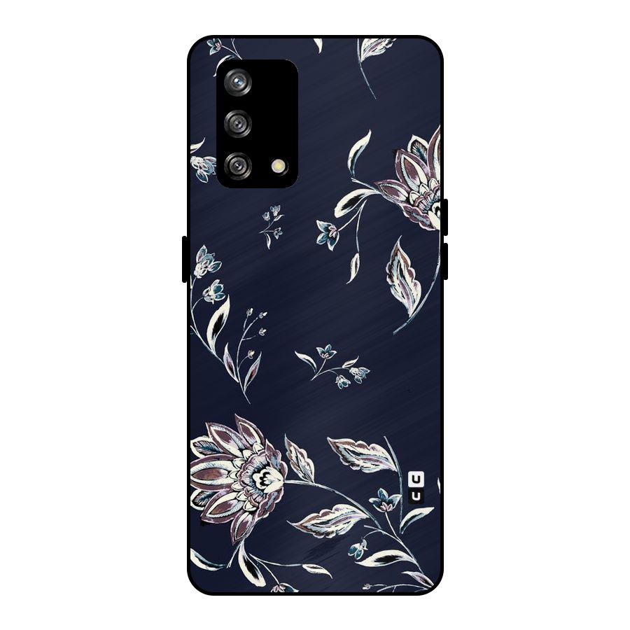 Dark Petals Metal Back Case for Oppo F19