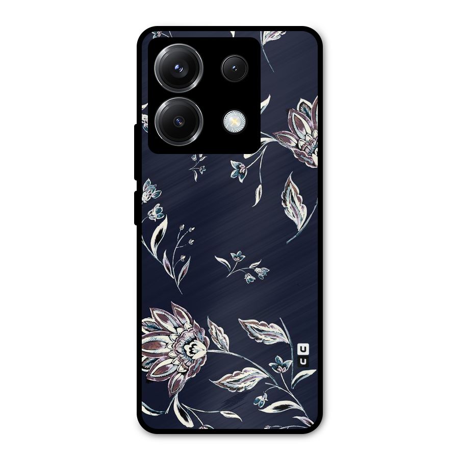 Dark Petals Metal Back Case for Poco X6