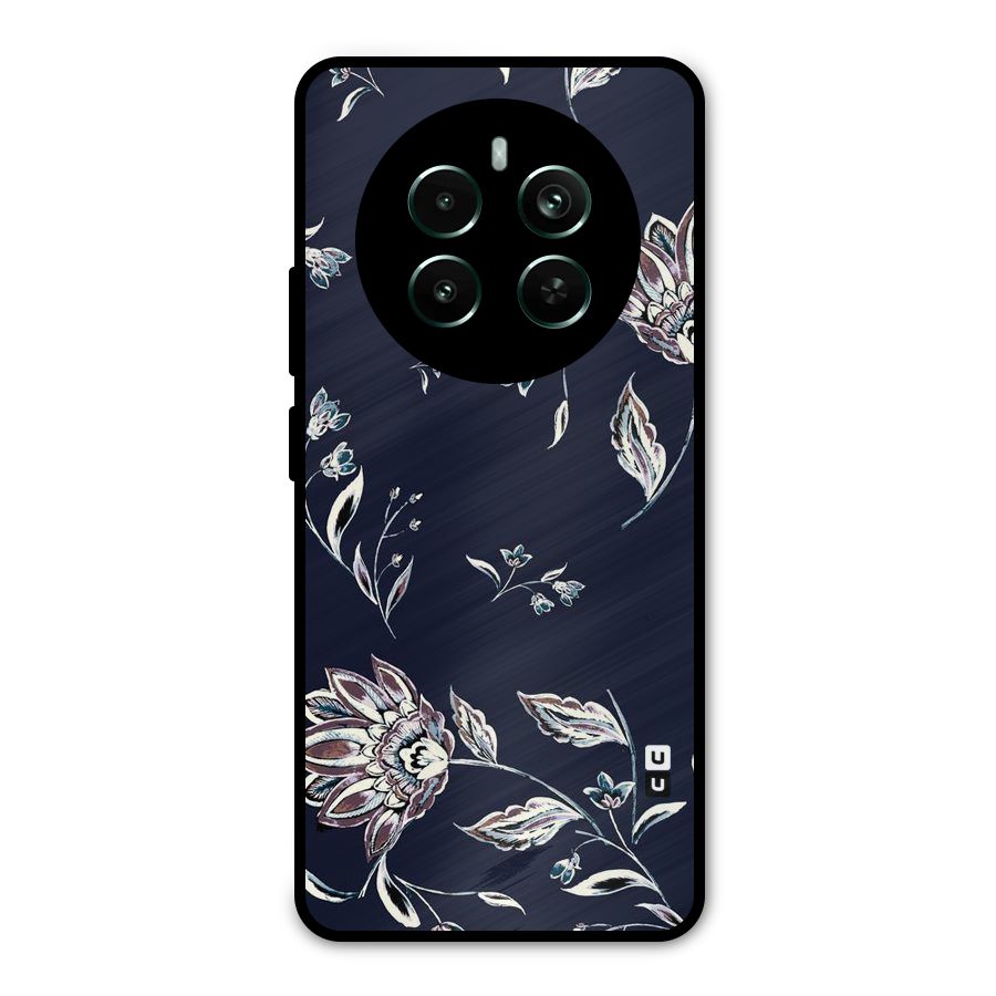 Dark Petals Metal Back Case for Realme 12 Pro Plus