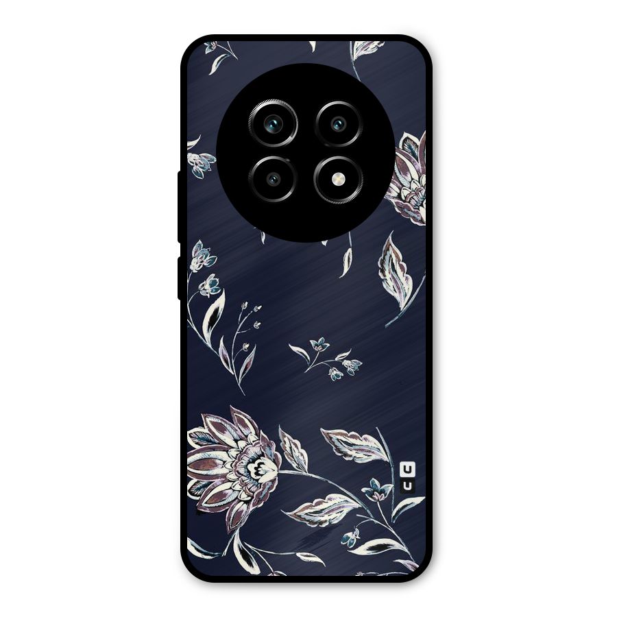 Dark Petals Metal Back Case for Realme 14 Pro Lite