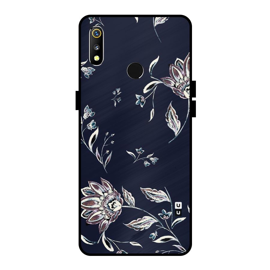 Dark Petals Metal Back Case for Realme 3