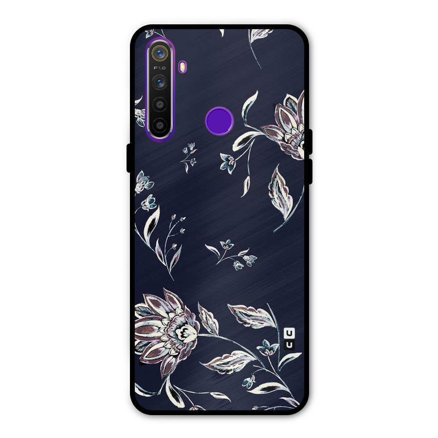 Dark Petals Metal Back Case for Realme 5i