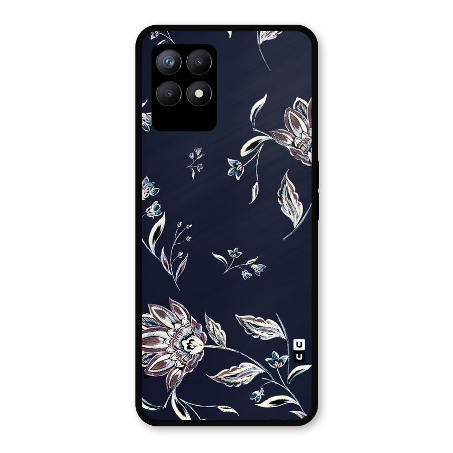 Dark Petals Metal Back Case for Realme Narzo 50