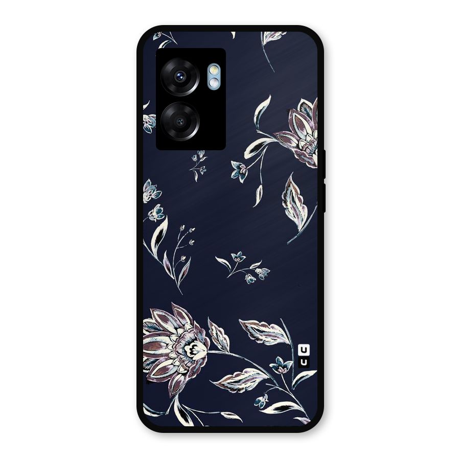 Dark Petals Metal Back Case for Realme Narzo 50 5G