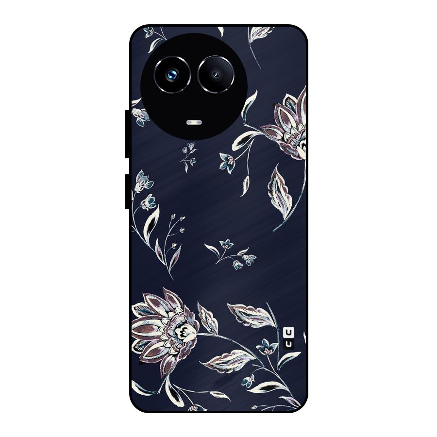 Dark Petals Metal Back Case for Realme Narzo 60X