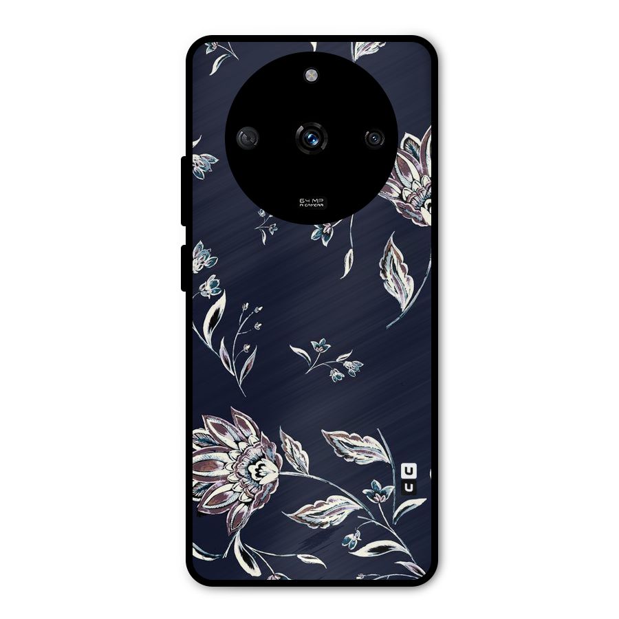 Dark Petals Metal Back Case for Realme Narzo 60 5G