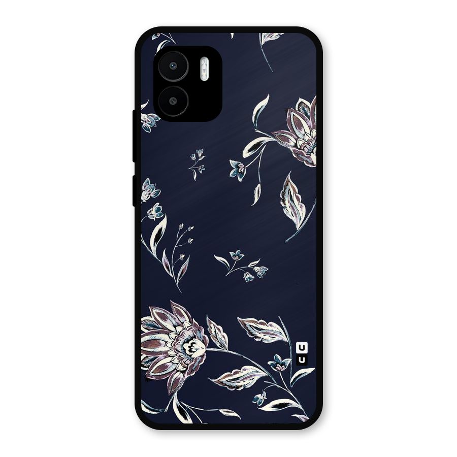 Dark Petals Metal Back Case for Redmi A2
