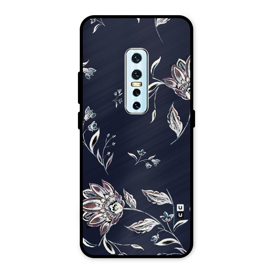 Dark Petals Metal Back Case for Vivo V17 Pro