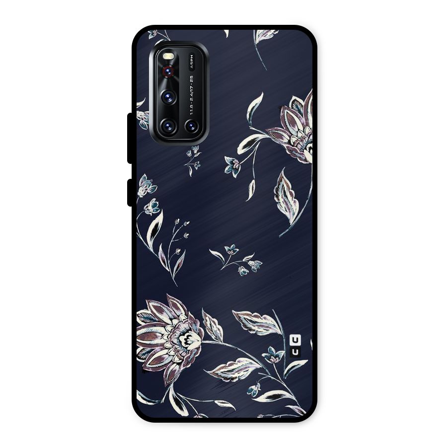 Dark Petals Metal Back Case for Vivo V19