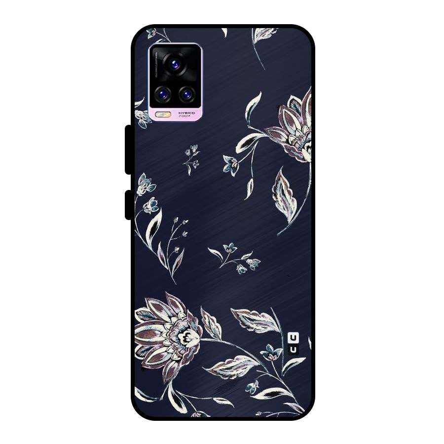 Dark Petals Metal Back Case for Vivo V20 Pro