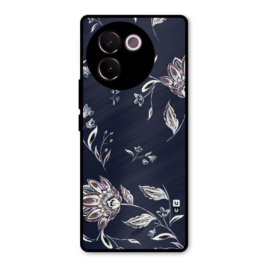 Dark Petals Metal Back Case for Vivo V30e