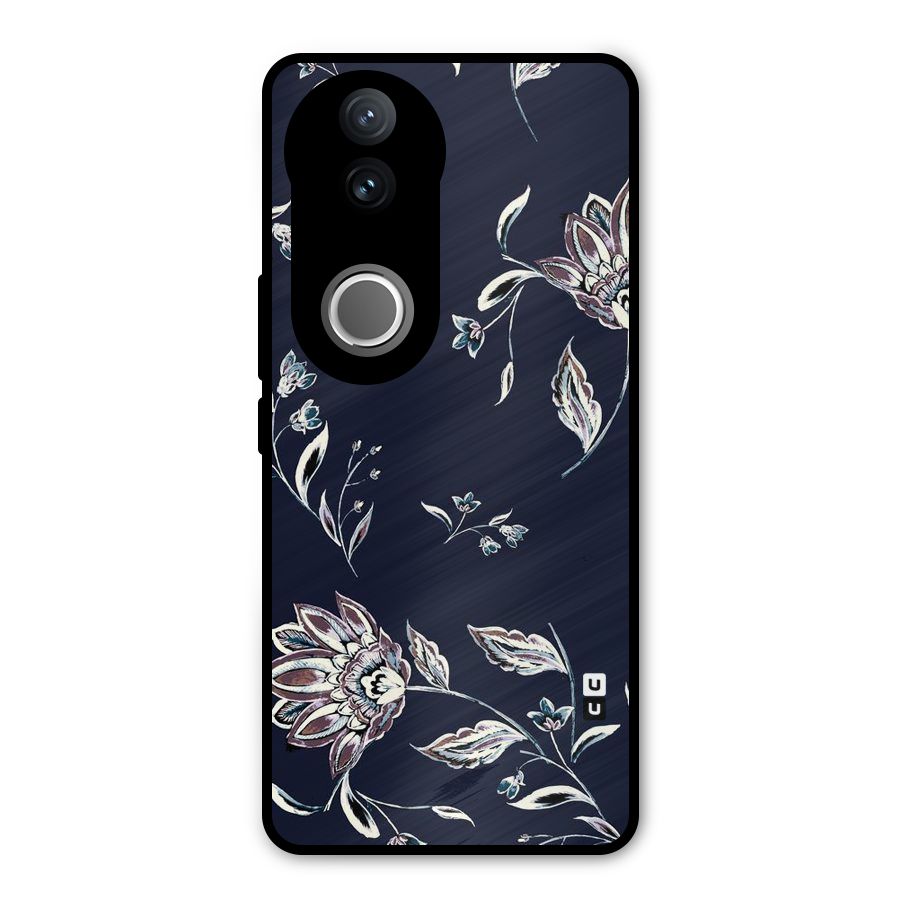 Dark Petals Metal Back Case for Vivo V50