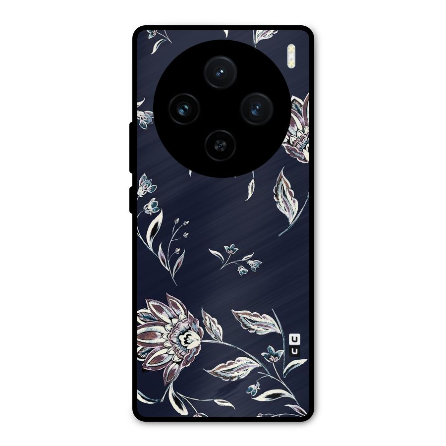 Dark Petals Metal Back Case for Vivo X100