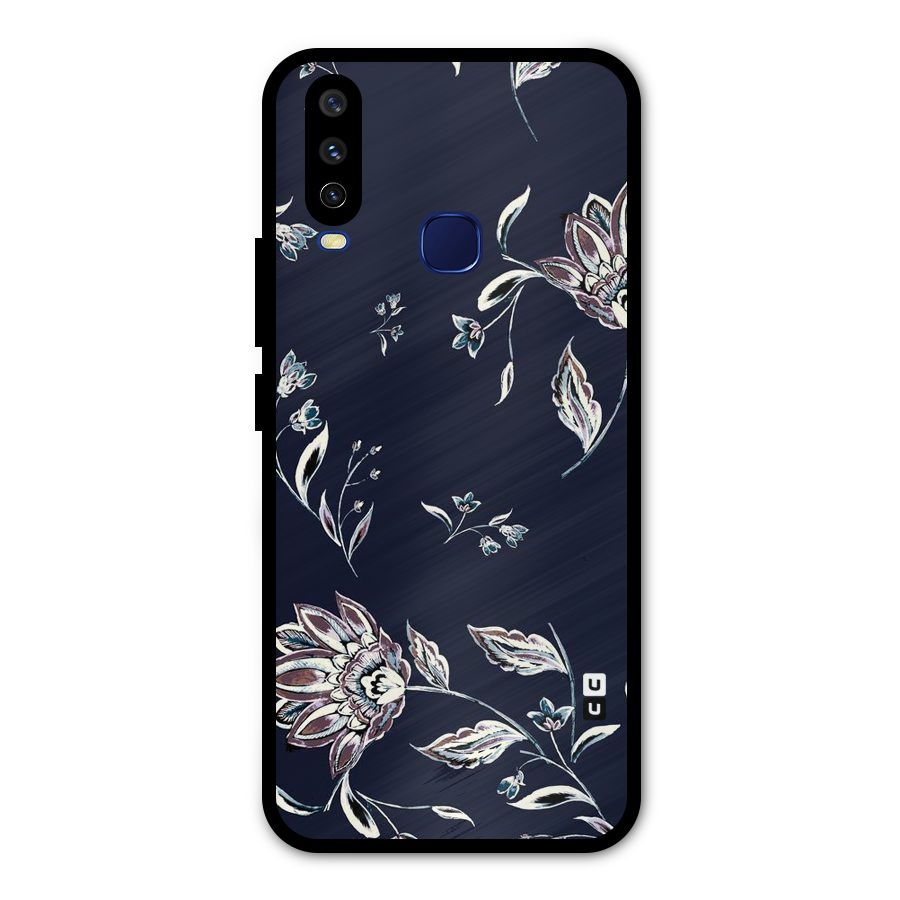 Dark Petals Metal Back Case for Vivo Y12