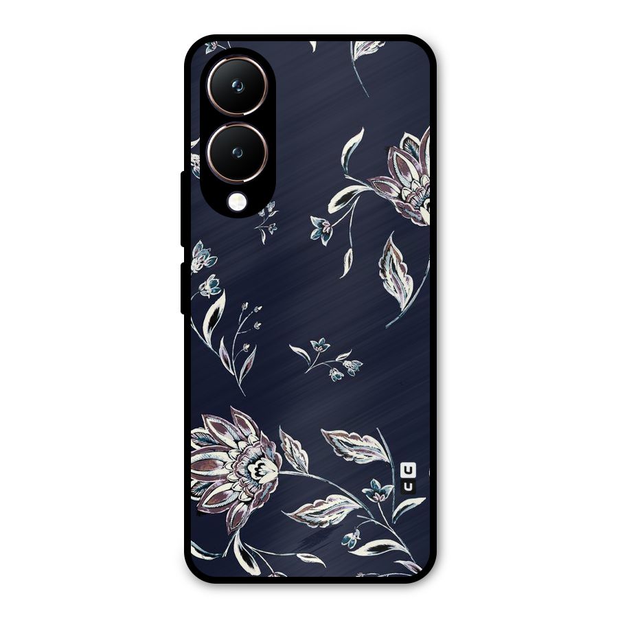 Dark Petals Metal Back Case for Vivo Y28