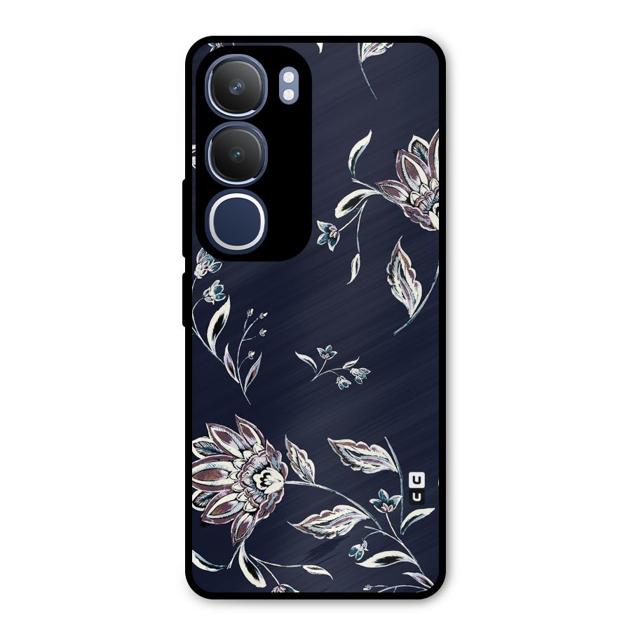 Dark Petals Metal Back Case for Vivo Y29