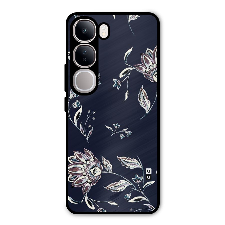Dark Petals Metal Back Case for Vivo Y300