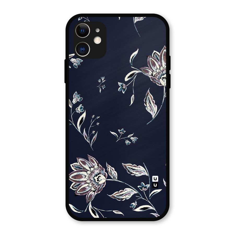 Dark Petals Metal Back Case for iPhone 11
