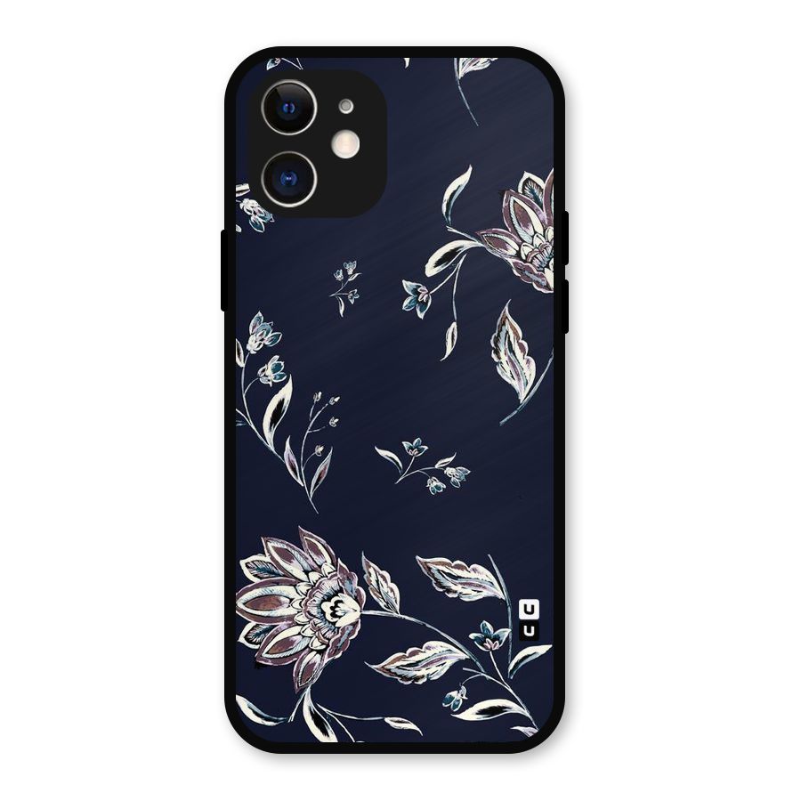 Dark Petals Metal Back Case for iPhone 12