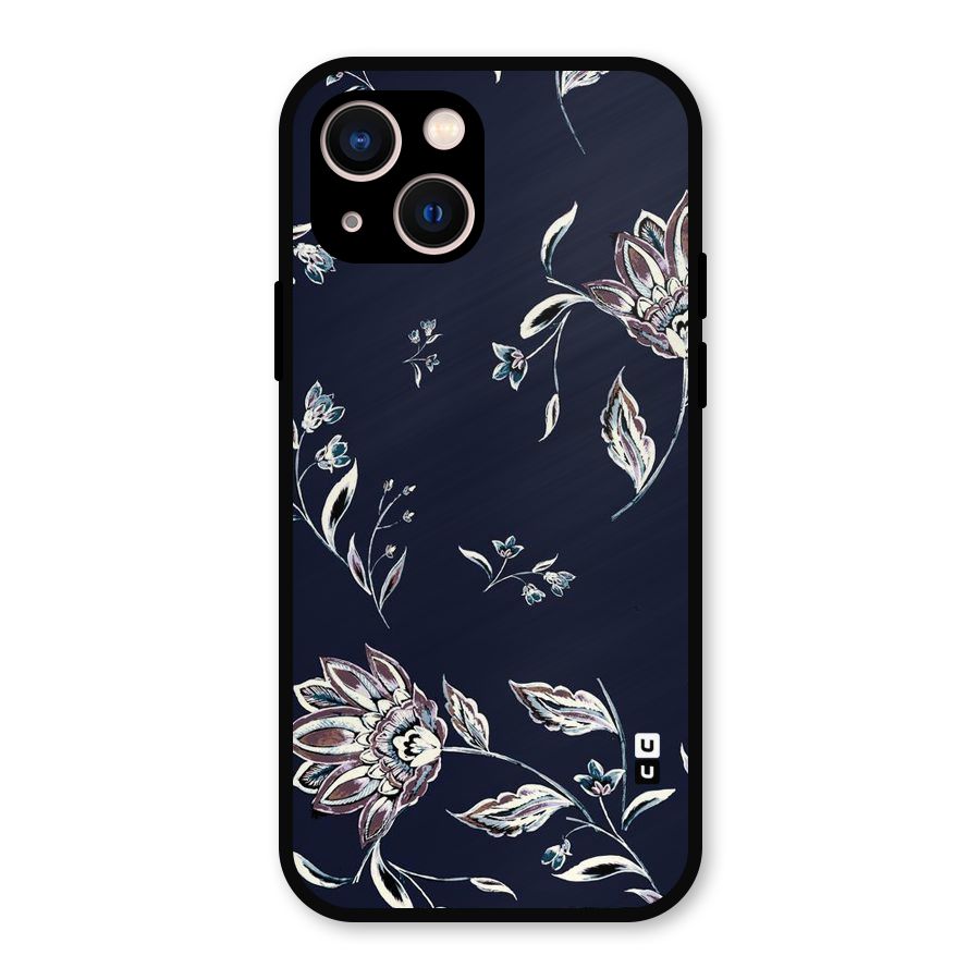 Dark Petals Metal Back Case for iPhone 13