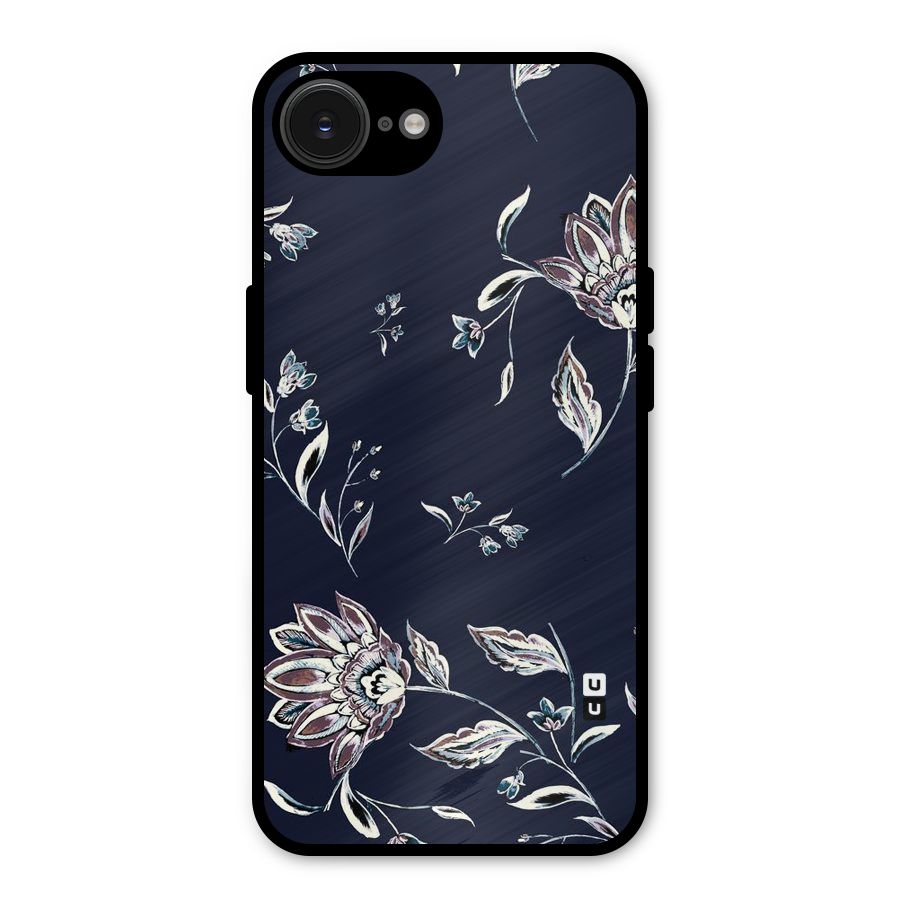 Dark Petals Metal Back Case for iPhone 16e