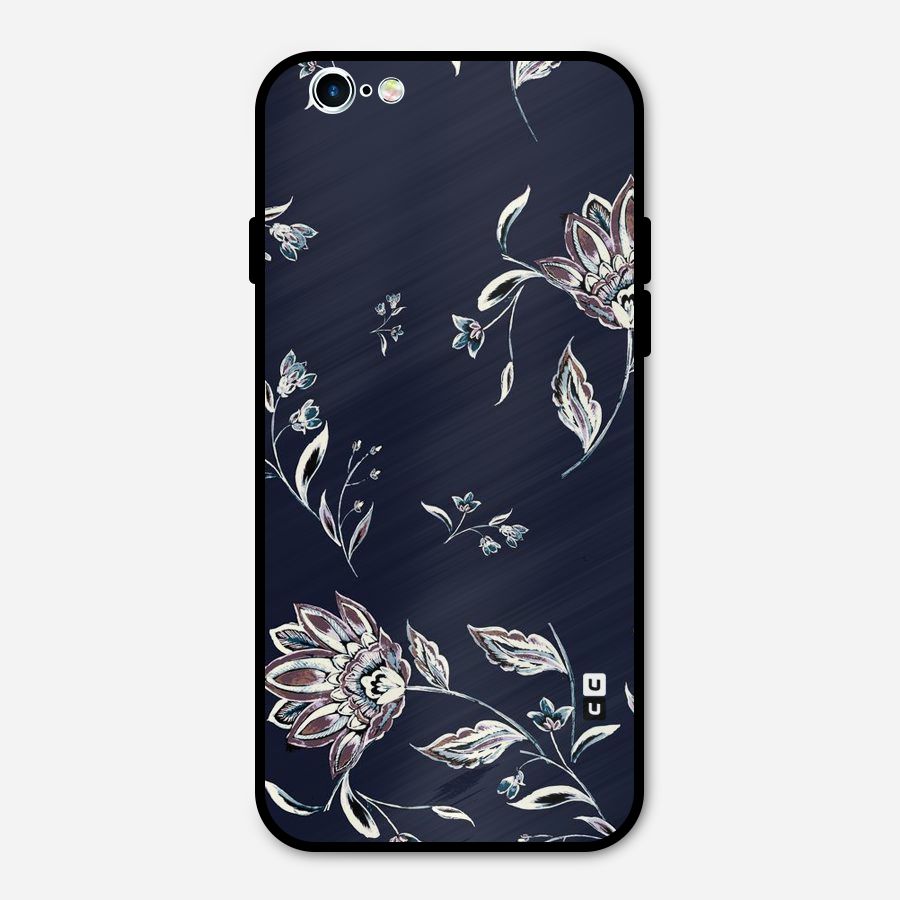 Dark Petals Metal Back Case for iPhone 6 6s