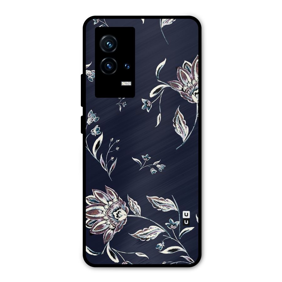 Dark Petals Metal Back Case for iQOO 9 5G
