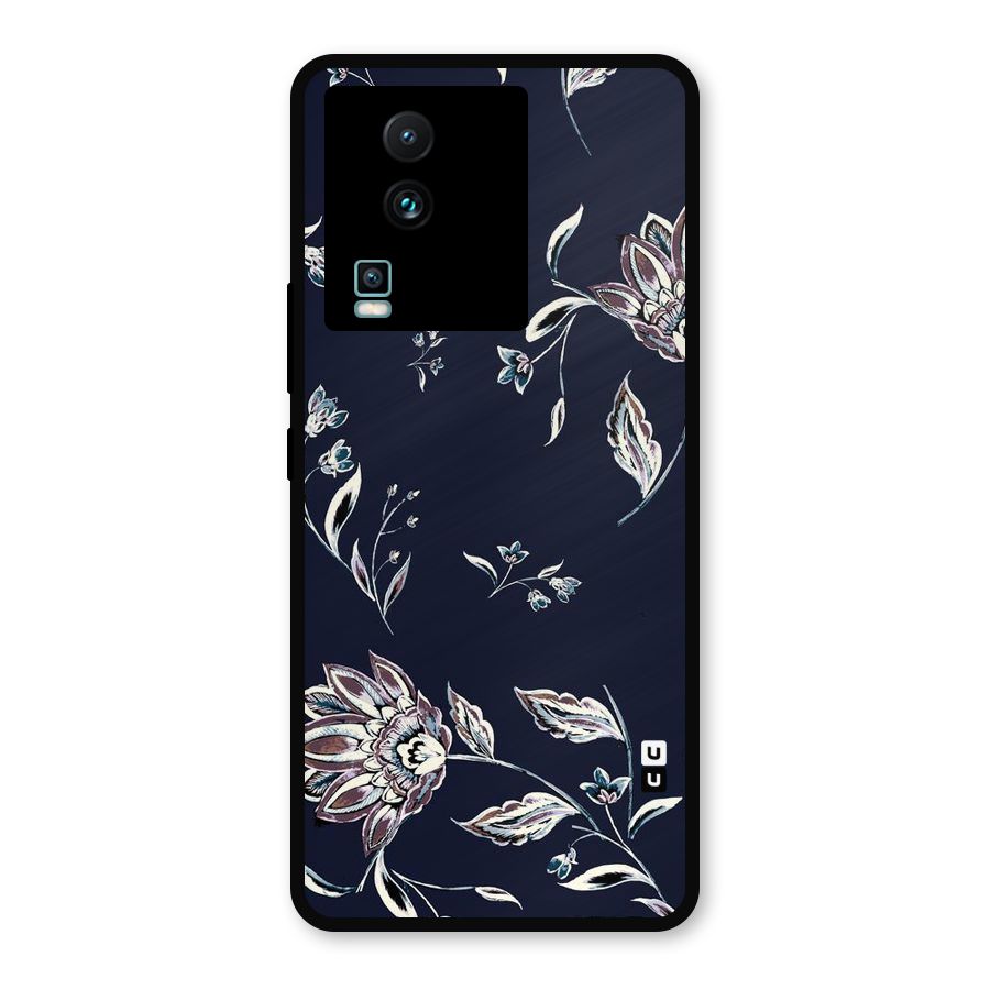 Dark Petals Metal Back Case for iQOO Neo 7 Pro