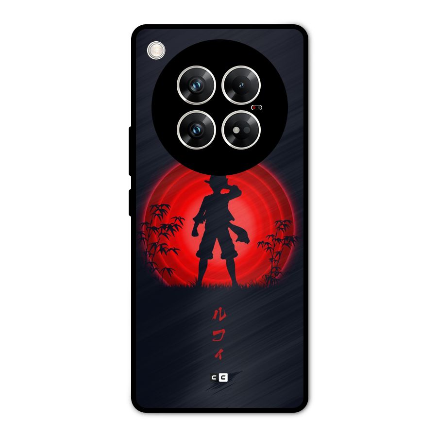 Dark Red Luffy Metal Back Case for Infinix Zero 40 5G