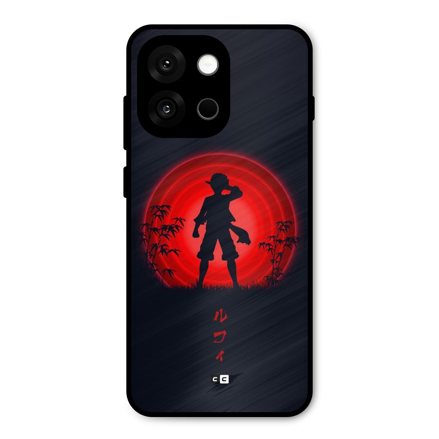 Dark Red Luffy Metal Back Case for OnePlus 13s