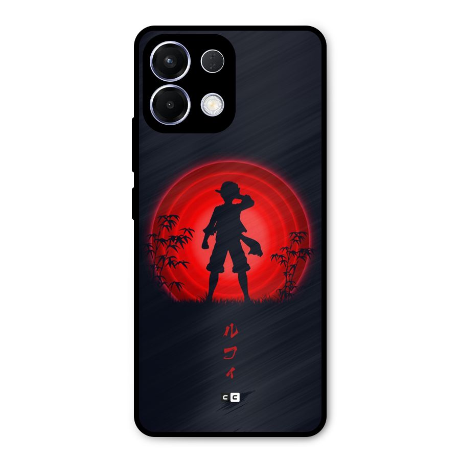 Dark Red Luffy Metal Back Case for Oppo K13