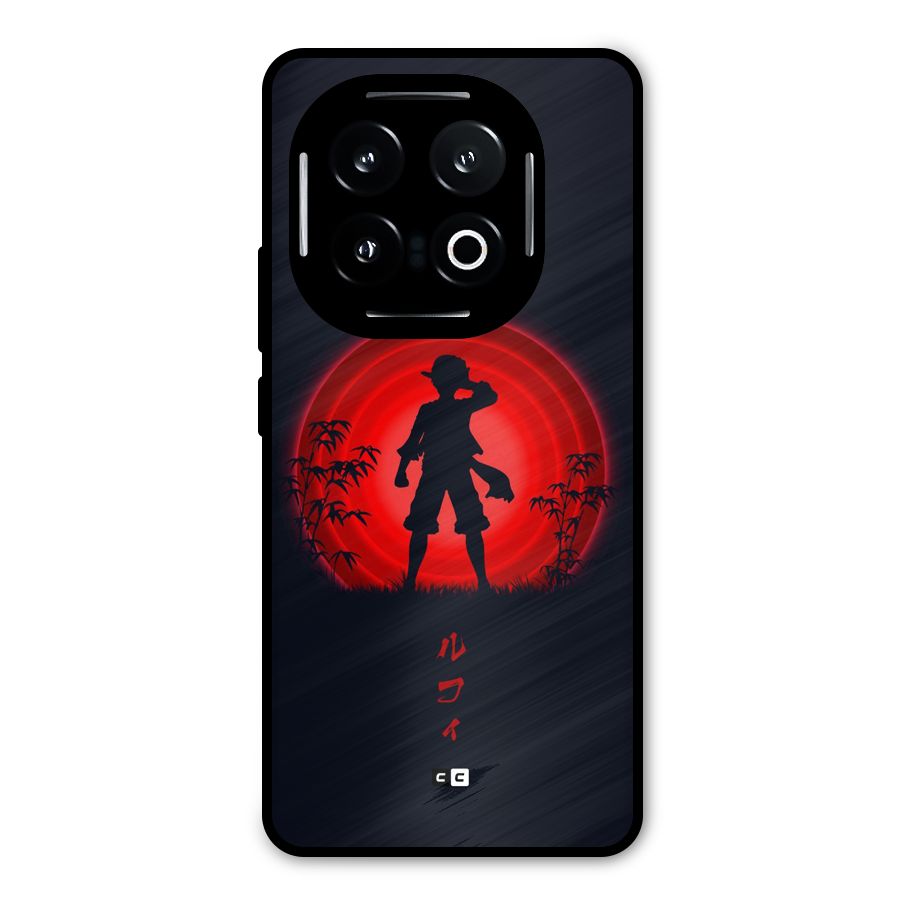 Dark Red Luffy Metal Back Case for iQOO 13
