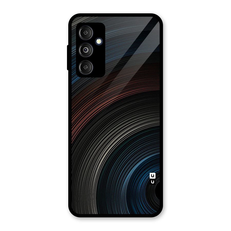 Dark Shade Swirls Glass Back Case for Galaxy M14 5G